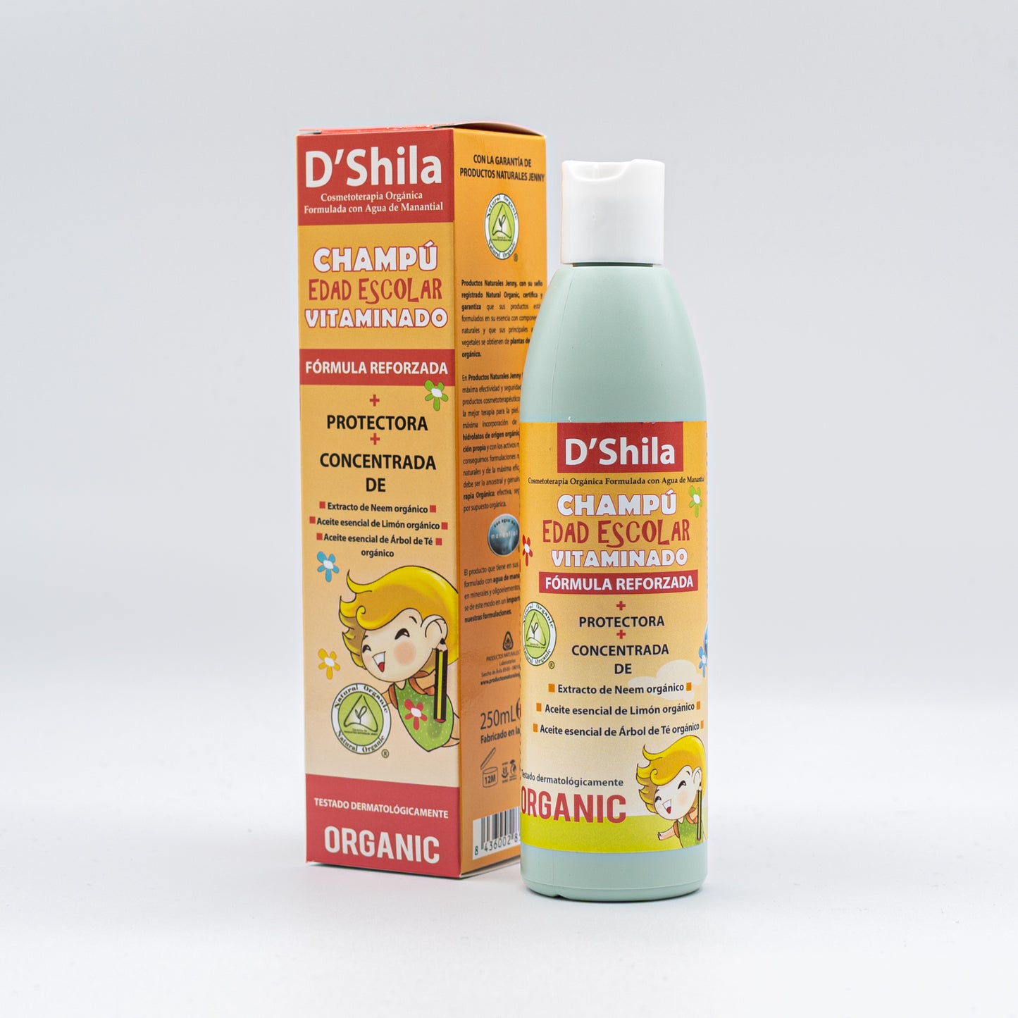Champú Vitaminado Edad Escolar D’Shila Piojos