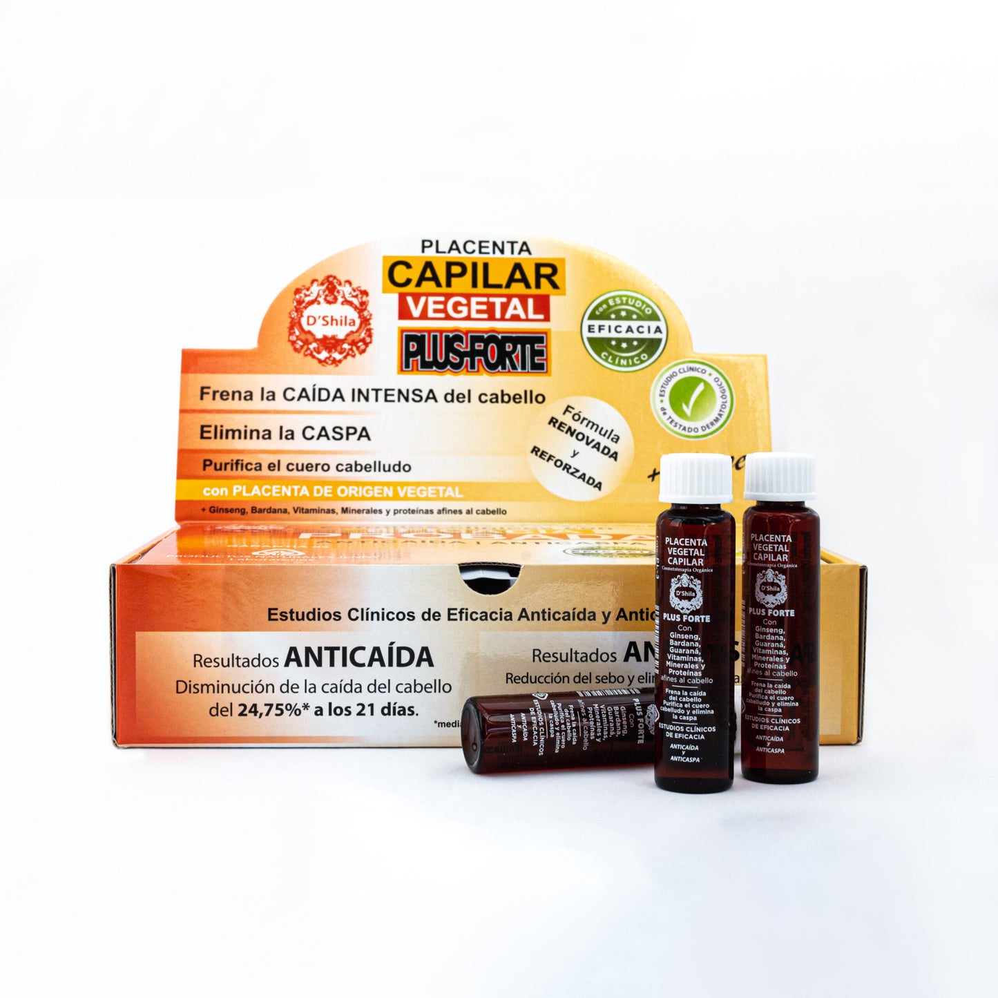 Placenta Vegetal PLUS FORTE-SHOCK 4uds x 25mL D’Shila.