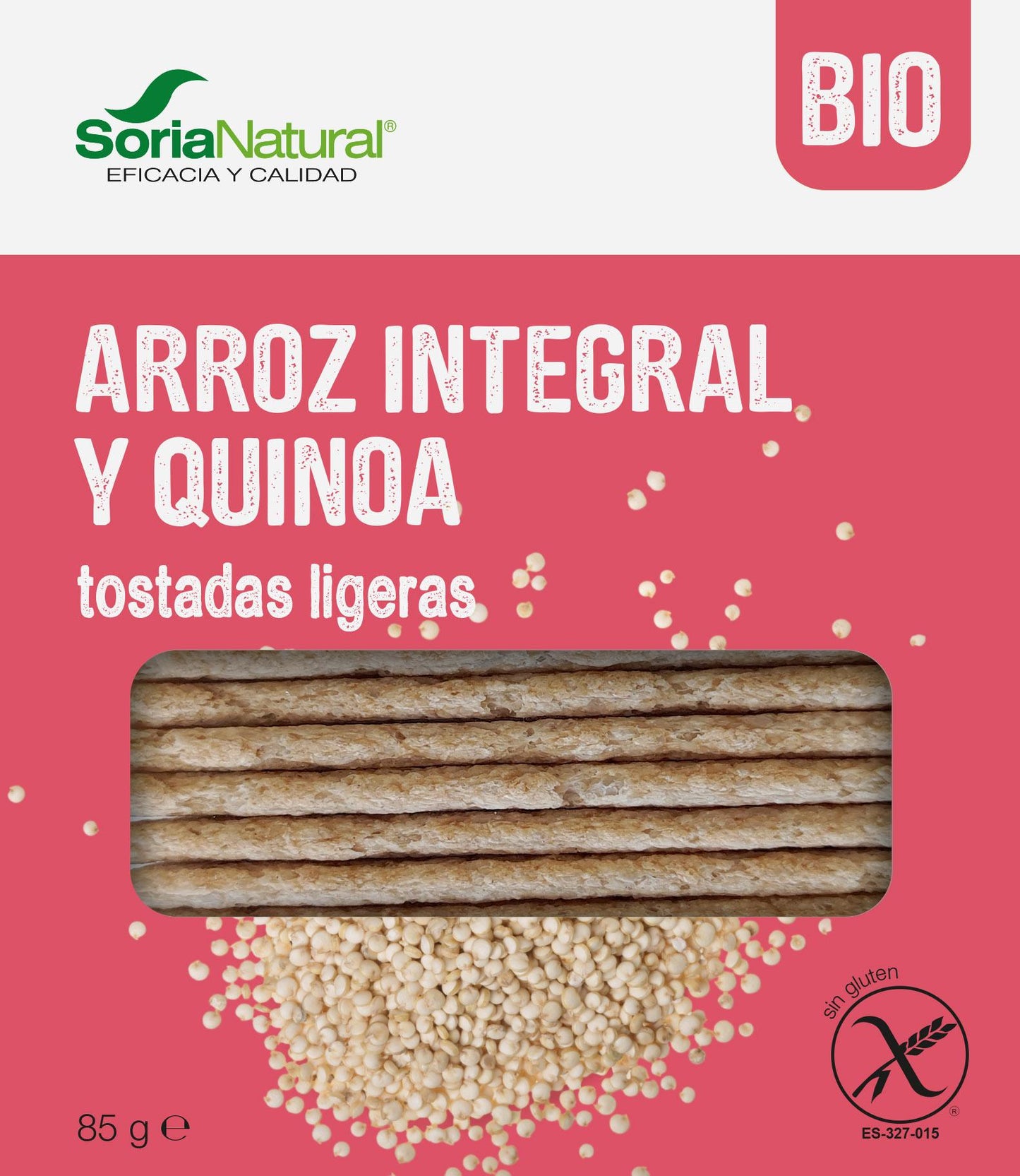 TOSTADAS DE ARROZ Y QUINOA SORIA NATURAL