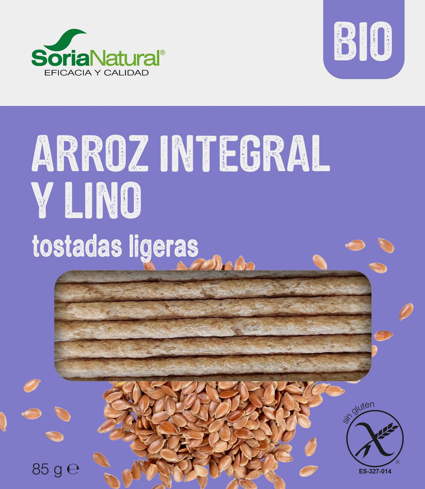 TOSTADAS DE ARROZ Y LINO SORIA NATURAL
