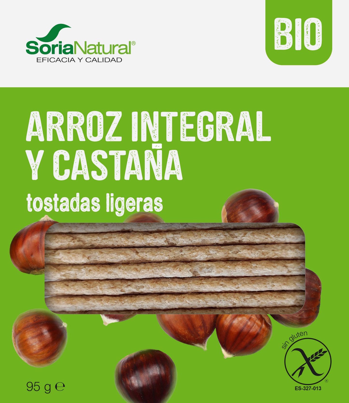 TOSTADAS DE ARROZ Y CASTAÑA SORIA NATURAL