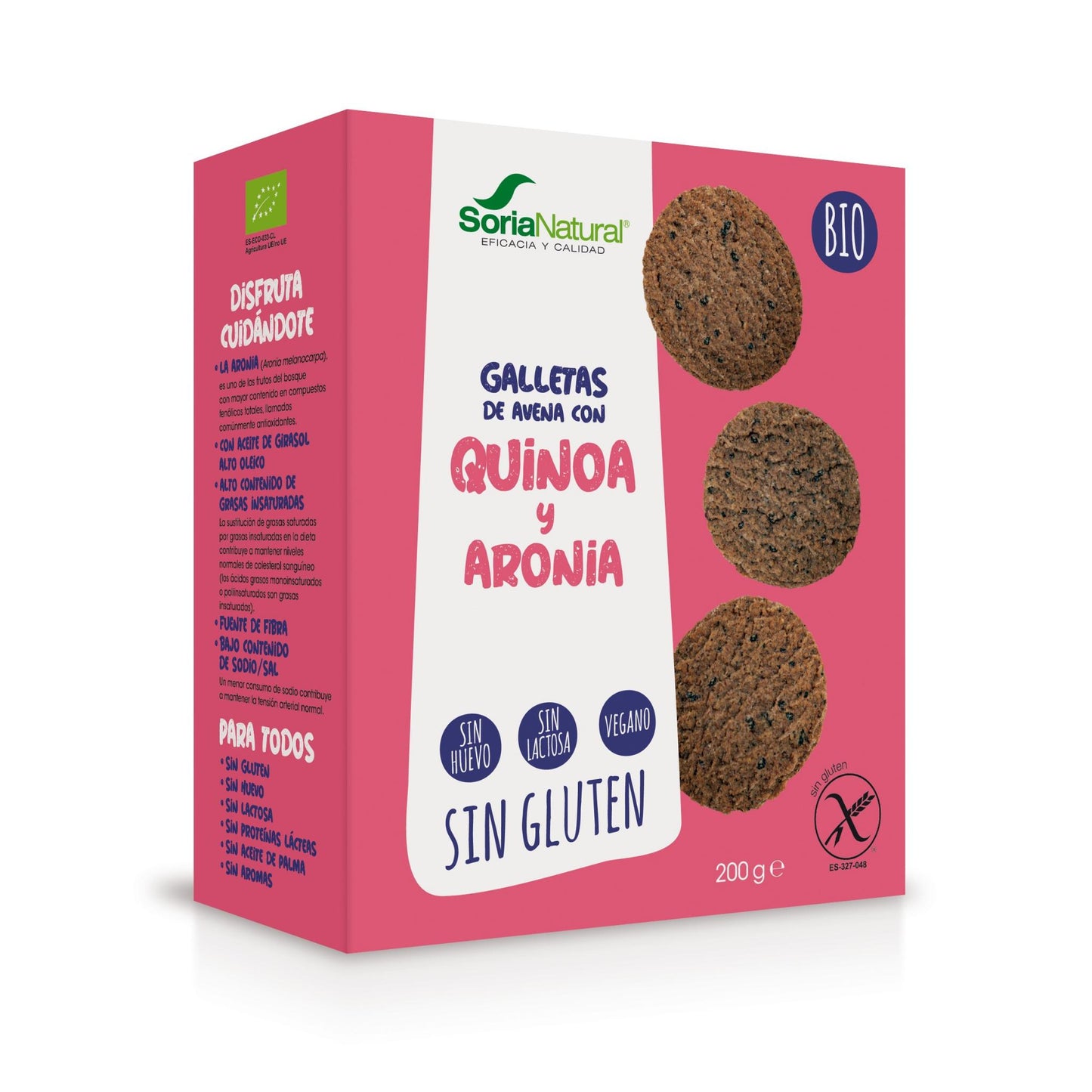 GALLETAS DE AVENA CON QUINOA Y ARONIA BIO SORIA NATURAL