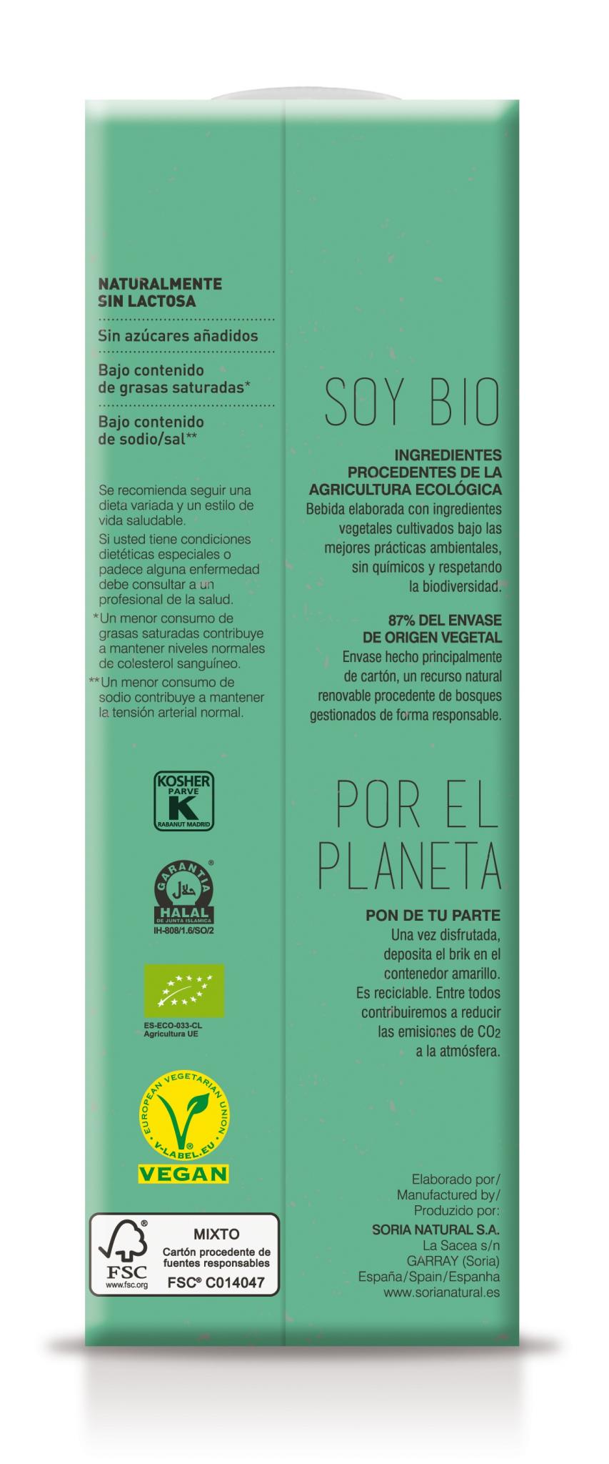 BEBIDA DE AVENA SORIA NATURAL