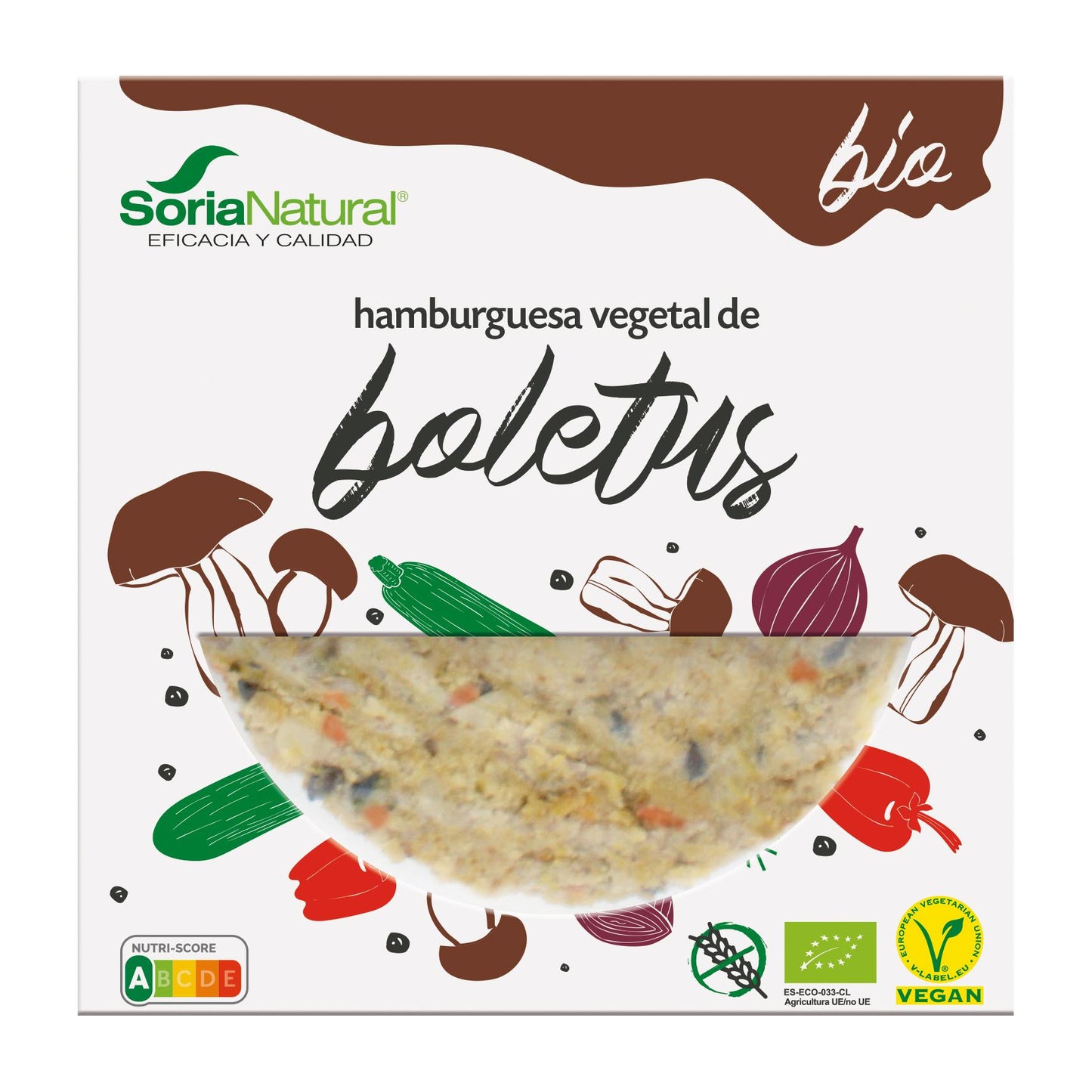 HAMBURGUESA VEGETAL DE BOLETUS BIO SORIA NATURAL