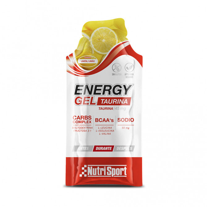 ENERGY GEL LIMON TAURINA (Caja de 24 geles)