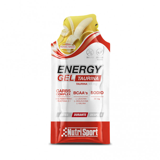 ENERGY GEL PLATANO TAURINA (Caja de 24 geles)