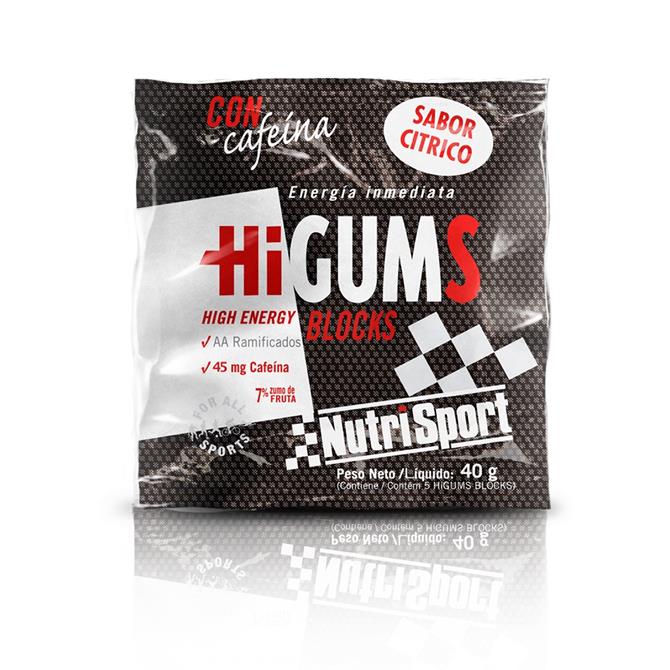 HIGUMS CON CAFEÍNA CITRICOS (Caja de 20 BOLSAS)