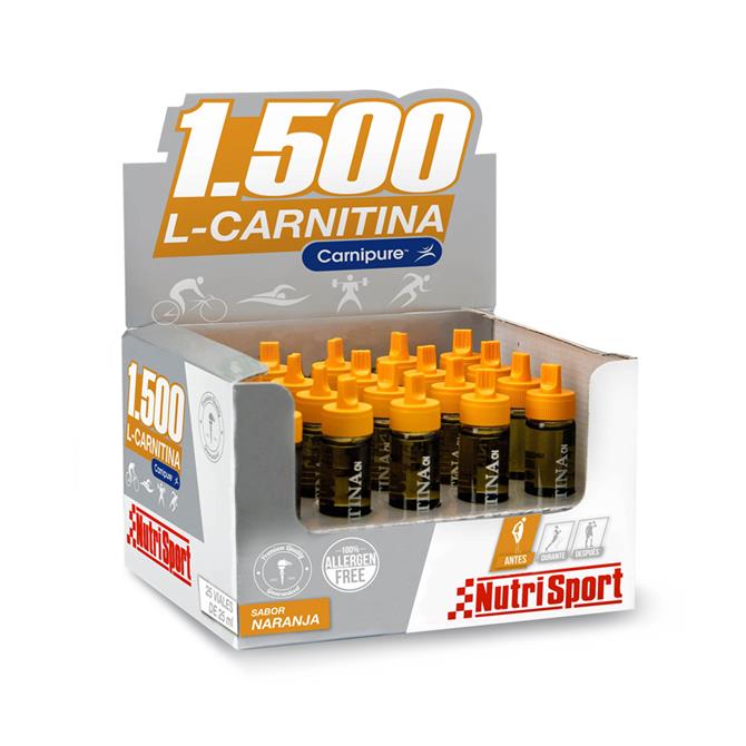 L-CARNITINA 1500 (CAJA DE 20 VIALES)-NARANJA