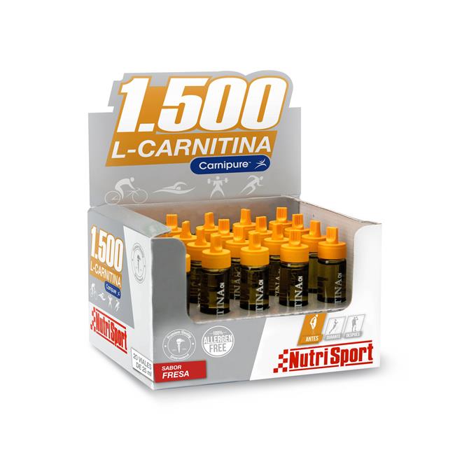 L-CARNITINA 1500 (CAJA DE 20 VIALES)-FRESA