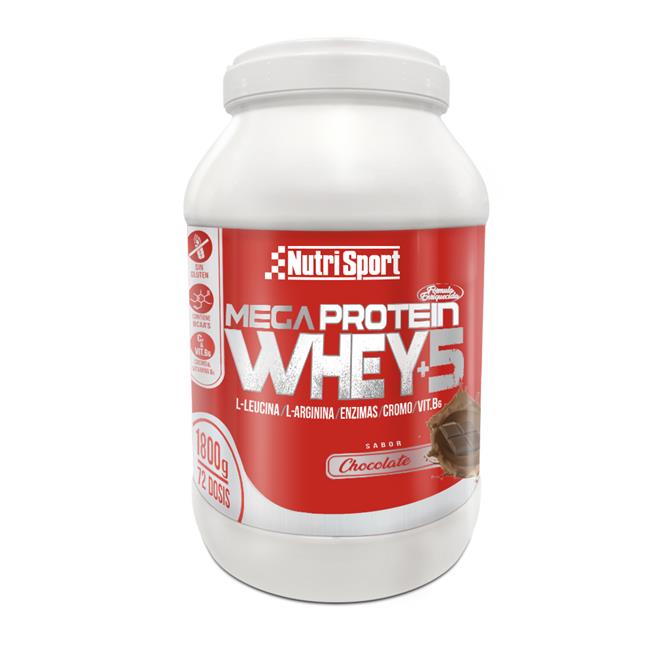 MEGA PROTEIN WHEY +5 (BOTE DE 1800 G)-CHOCOLATE
