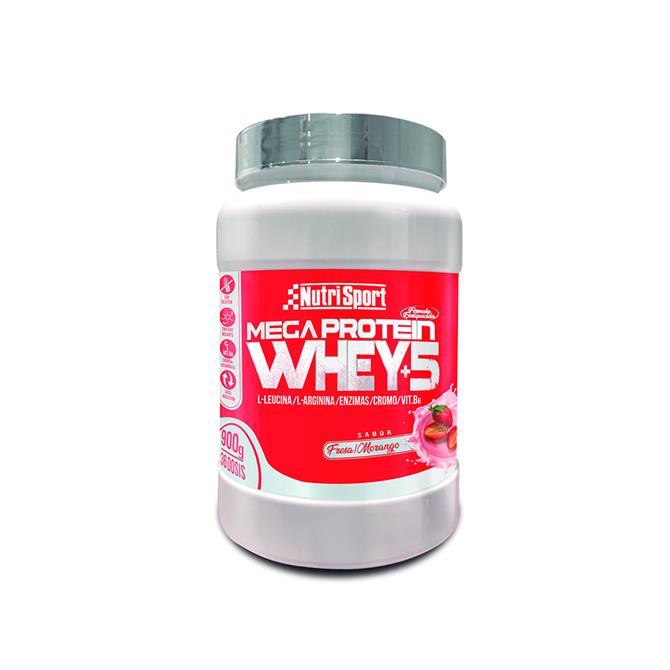 MEGA PROTEIN WHEY +5 (BOTE DE 900 G)-FRESA