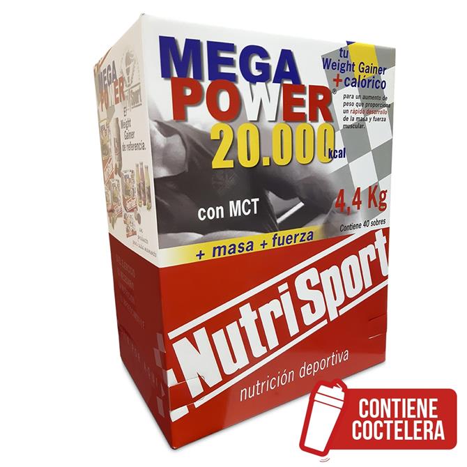 MEGAPOWER 20000 (CAJA DE 40 SOBRES DE 110 G)-CHOCOLATE