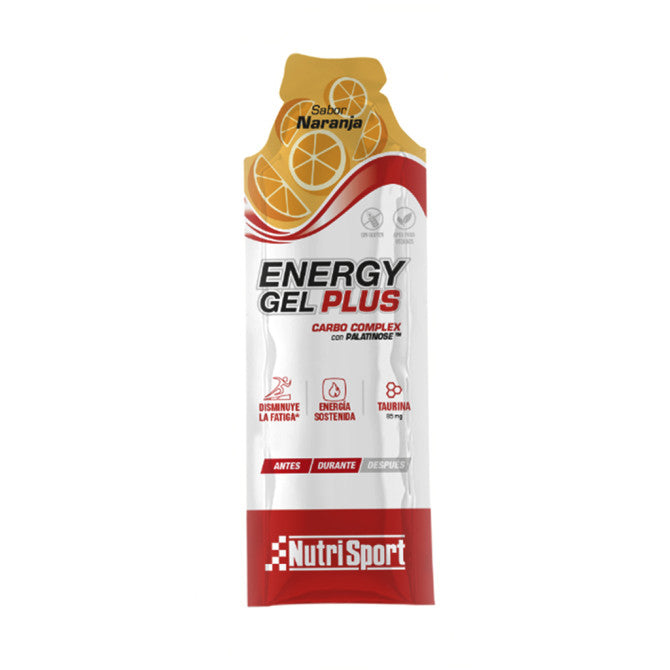 ENERGY GEL PLUS NARANJA (Caja de 18 geles)