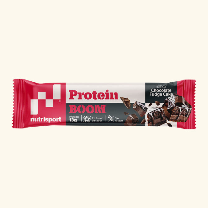 PROTEIN BOOM (CAJA DE 24 BARRITAS)-CHOCOLATE FUDGE CAKE