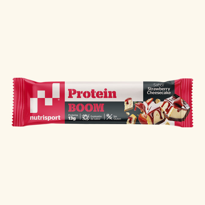 PROTEIN BOOM (CAJA DE 24 BARRITAS)-STRAWBERRY CHEESECAKE