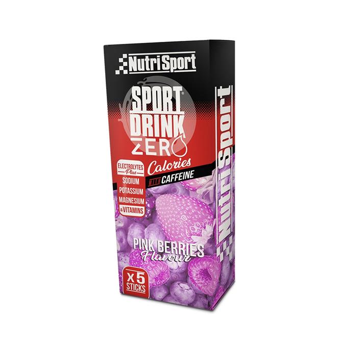 SPORT DRINK ZERO CAFEÍNA PINK BERRIES (Caja de 5 sticks)