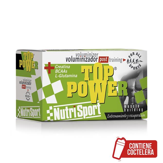 TOP POWER (CAJA DE 24 SOBRES + COCTELERA)-FRESA