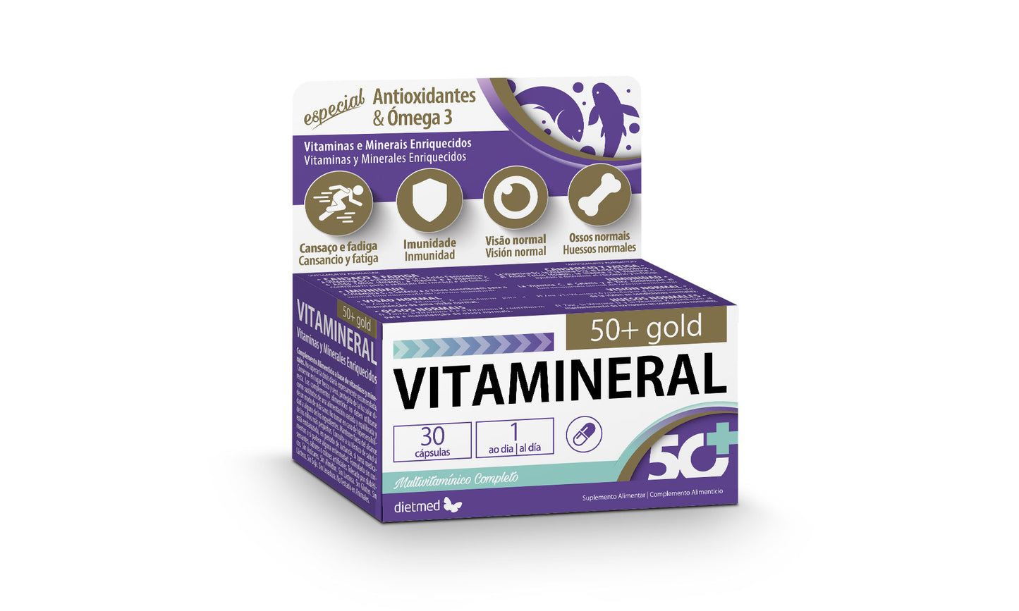 VITAMINERAL 50+ GOLD | cápsulas (30) DIETMED