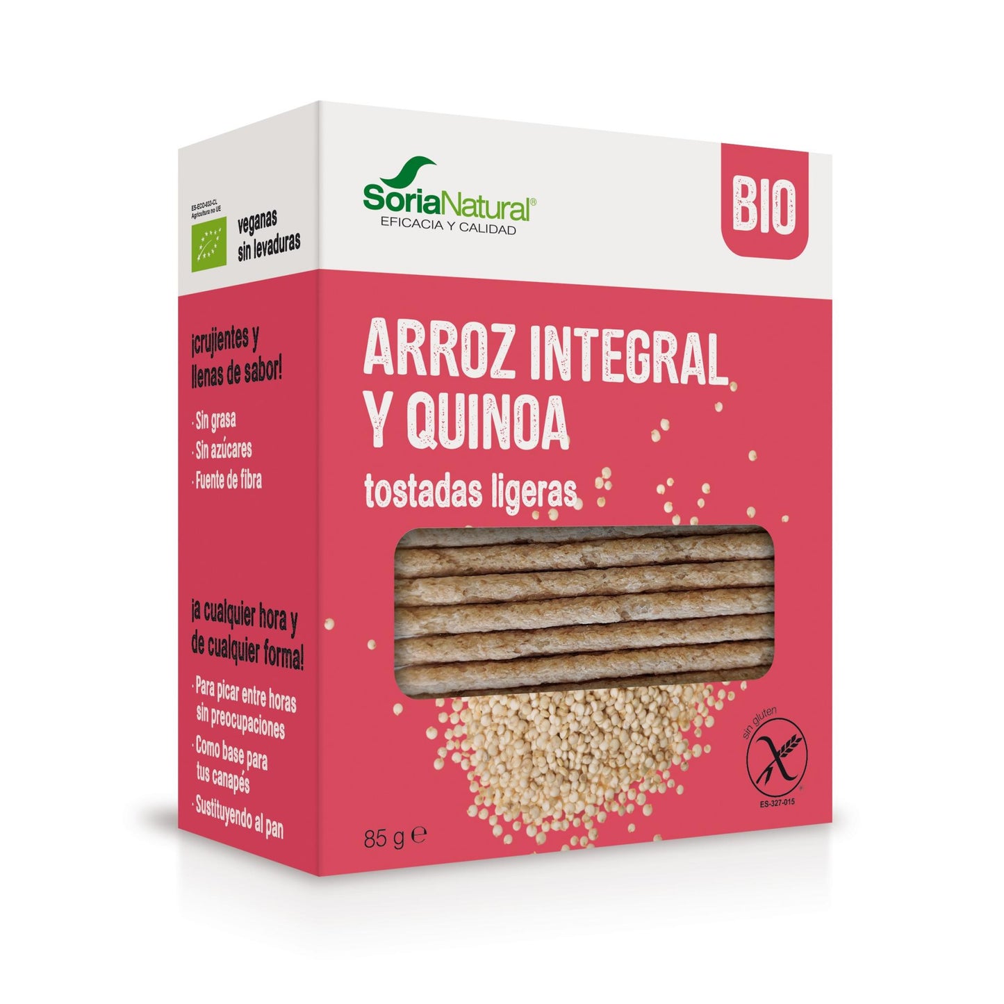 TOSTADAS DE ARROZ Y QUINOA SORIA NATURAL