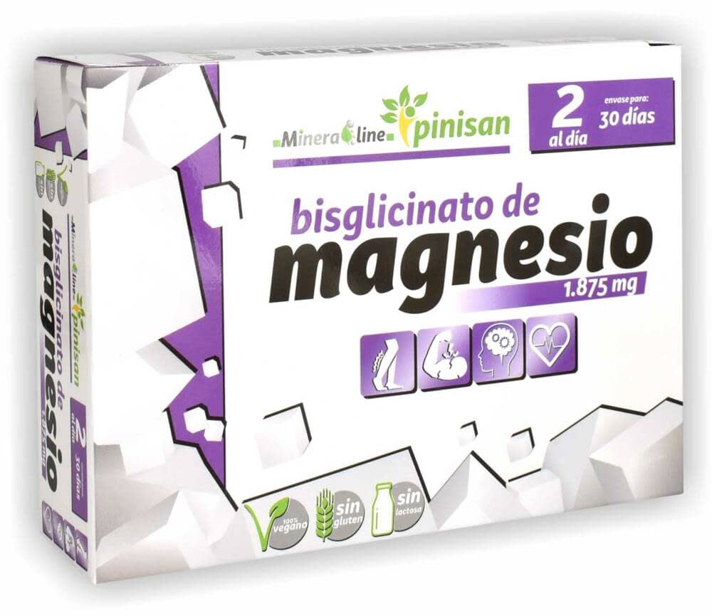 BISGLICINATO DE MAGNESIO, 60 CÁPS PINISAN